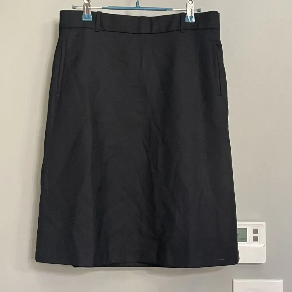 LL Bean Skirt 100% Wool Straight Classic‎ Fit Lined Women’s Sz 10 NWOT